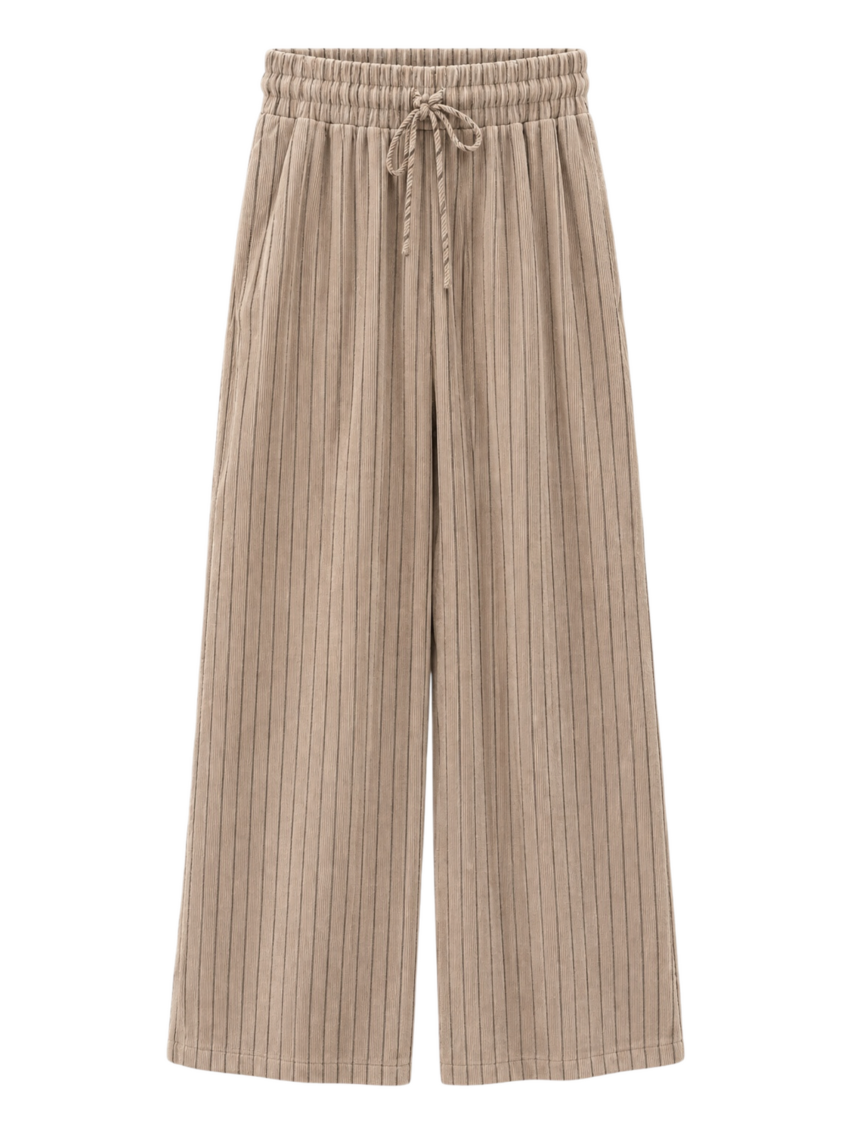 The Madeleine Pants - Corduroy Striped Wide Leg