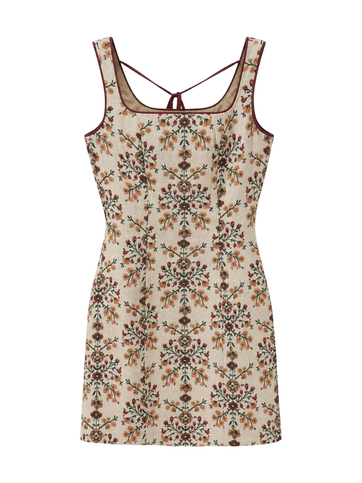 The Primrose Dress - Cream Floral Mini