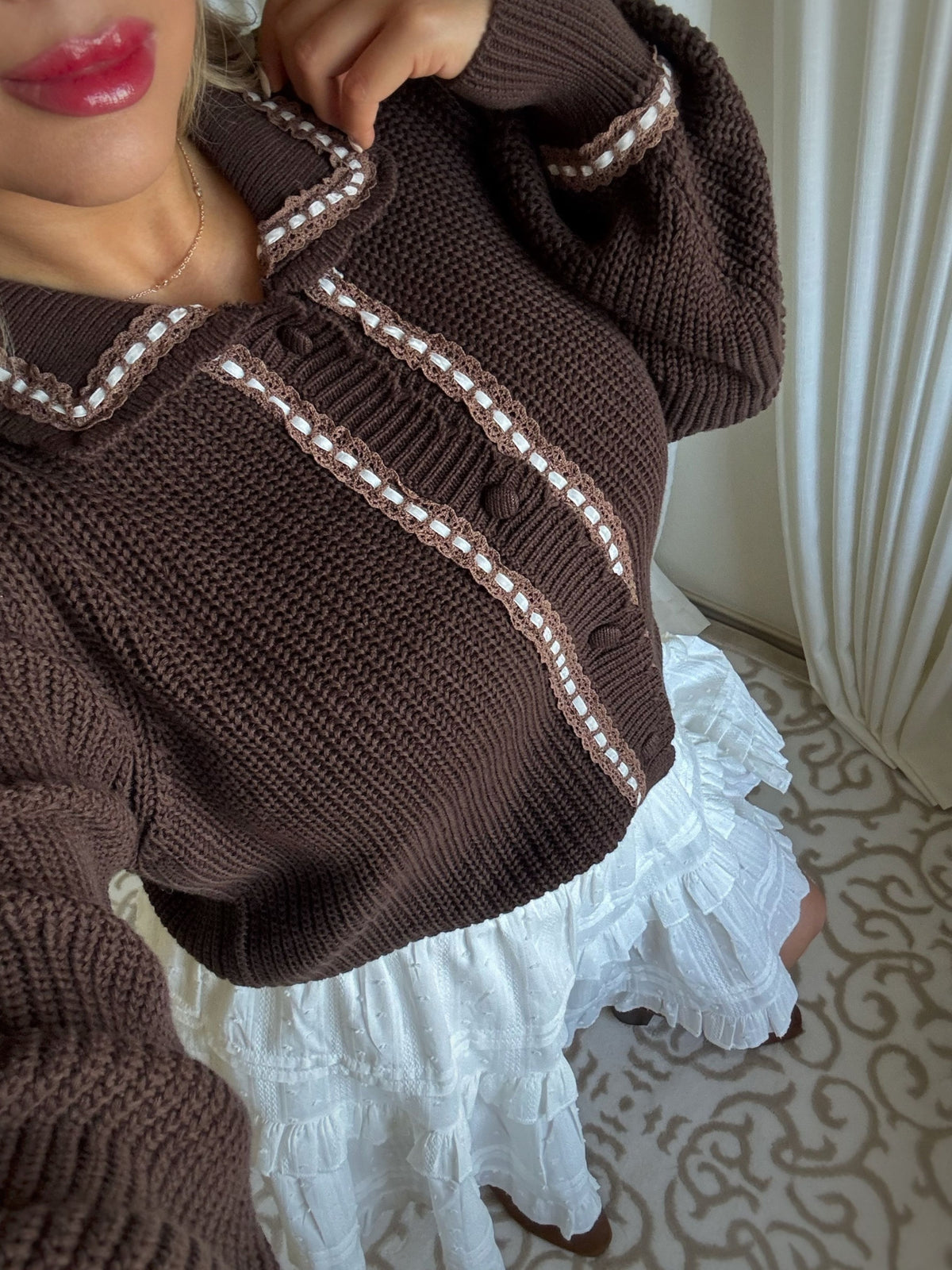 The Brown Willow Knit Cardigan