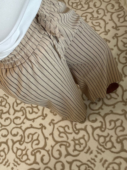The Madeleine Pants - Corduroy Striped Wide Leg